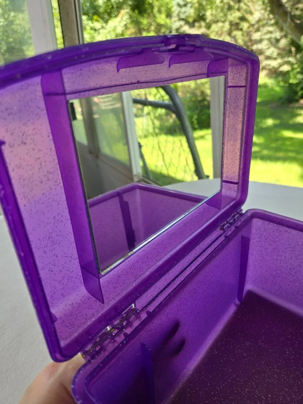 Caboodles Makeup Nails Case Purple Silver Glitter Metallics Jellies Millennial